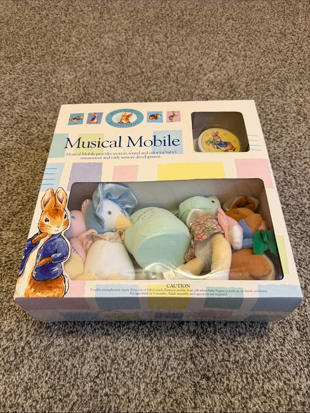 Vintage Peter Rabbit Musical Mobile